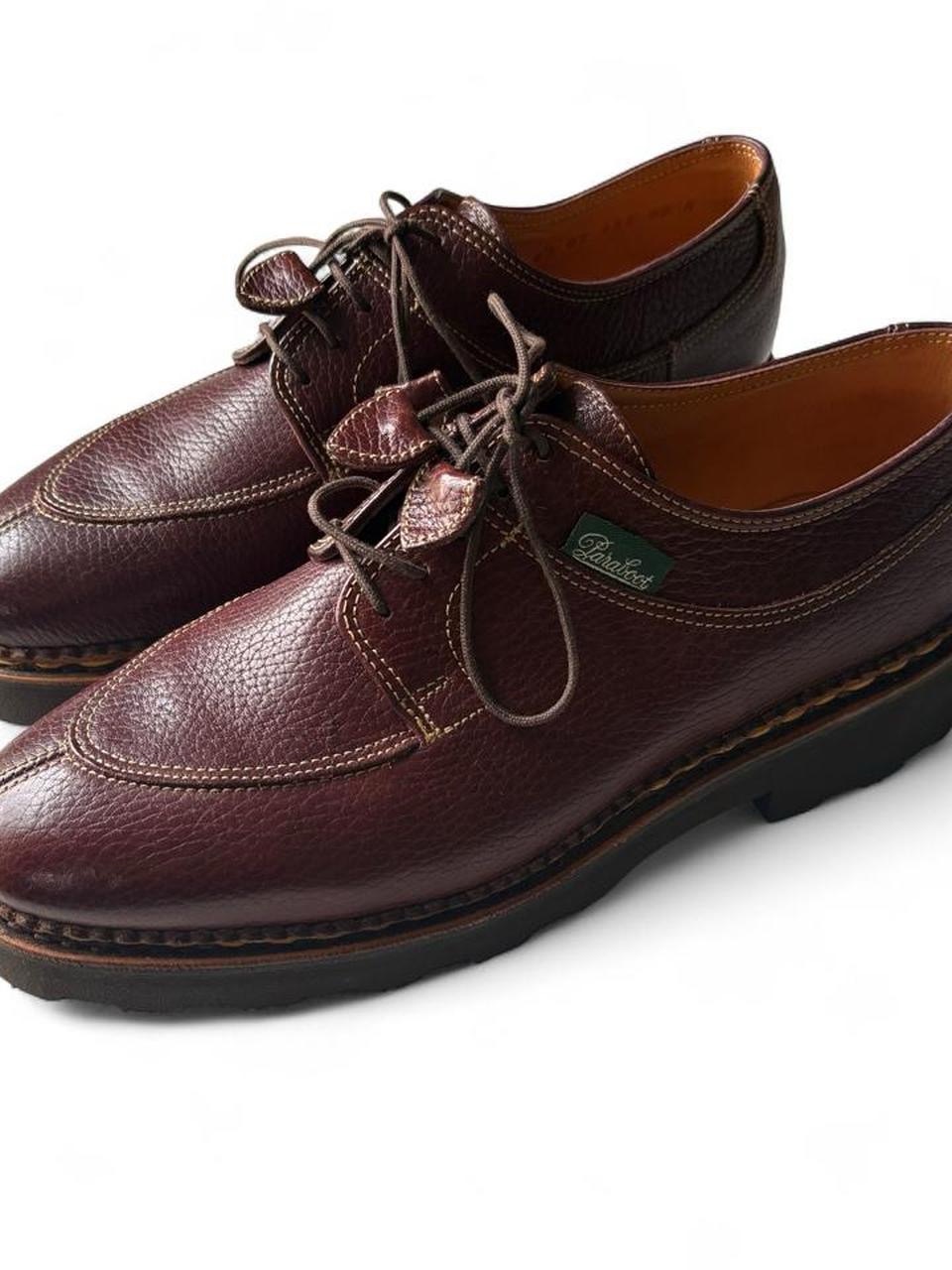 Paraboot Avignon Brown Leather Lace-Up Derby Shoes - Size Us 6.5 Men’s/7.5 Women